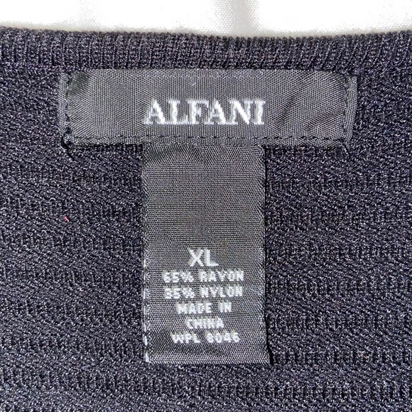 ALFANI Ribbed Snap-Detail Sweater - Picture 4 of 4